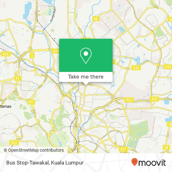 Bus Stop-Tawakal map