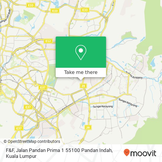 F&F, Jalan Pandan Prima 1 55100 Pandan Indah map