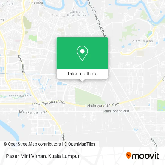 Pasar Mini Vithan map