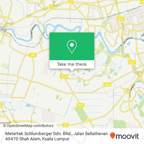 Metertek Schlumberger Sdn. Bhd., Jalan Sellathevan 40470 Shah Alam map