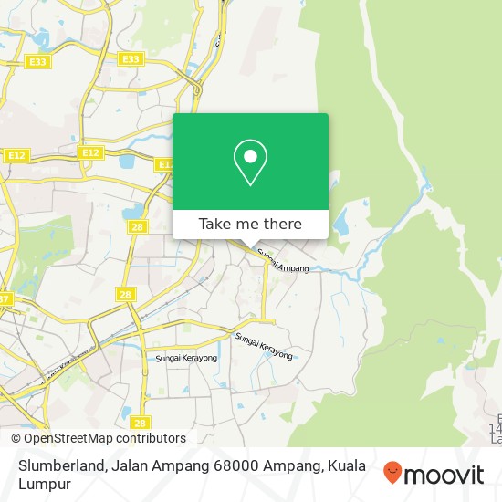 Slumberland, Jalan Ampang 68000 Ampang map