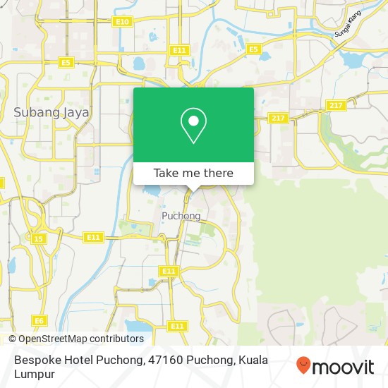 Bespoke Hotel Puchong, 47160 Puchong map