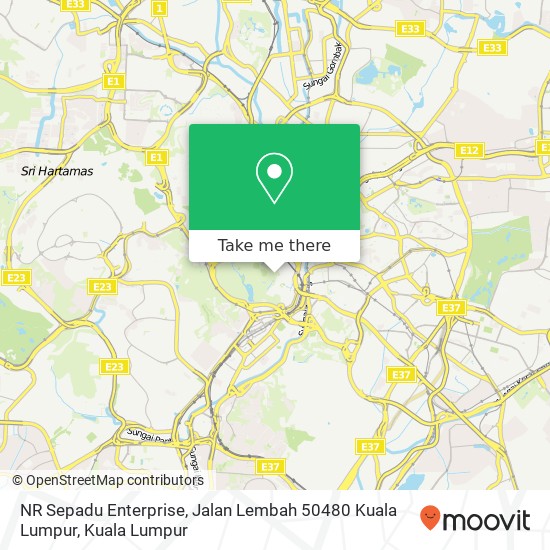 Peta NR Sepadu Enterprise, Jalan Lembah 50480 Kuala Lumpur