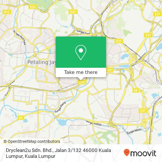 Peta Dryclean2u Sdn. Bhd., Jalan 3 / 132 46000 Kuala Lumpur