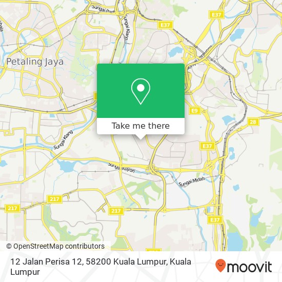 12 Jalan Perisa 12, 58200 Kuala Lumpur map