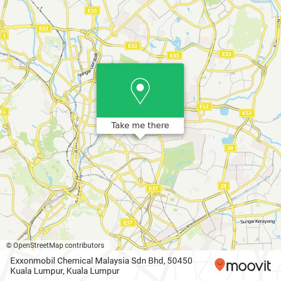 Peta Exxonmobil Chemical Malaysia Sdn Bhd, 50450 Kuala Lumpur