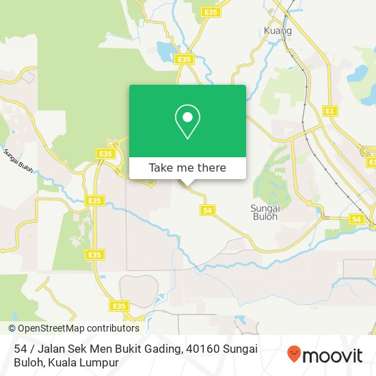 54 / Jalan Sek Men Bukit Gading, 40160 Sungai Buloh map