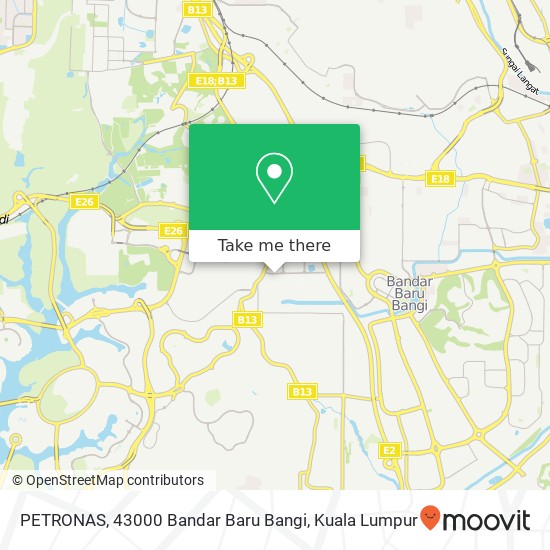 Peta PETRONAS, 43000 Bandar Baru Bangi