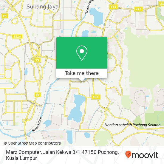 Marz Computer, Jalan Kekwa 3 / 1 47150 Puchong map