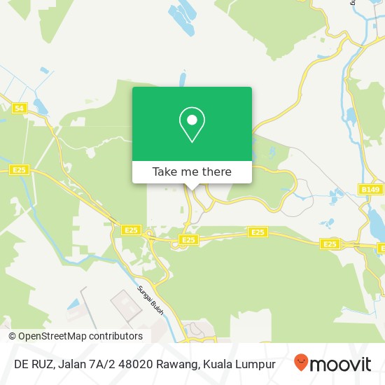 Peta DE RUZ, Jalan 7A / 2 48020 Rawang