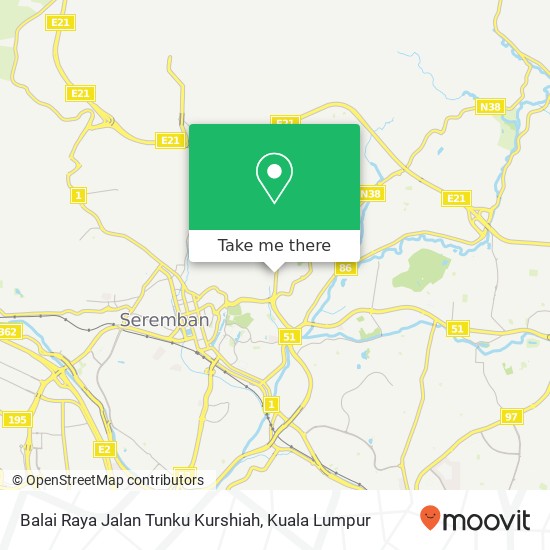 Balai Raya Jalan Tunku Kurshiah map