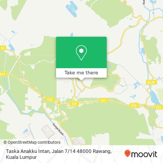 Peta Taska Anakku Intan, Jalan 7 / 14 48000 Rawang