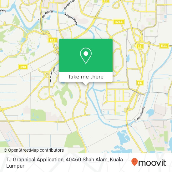 TJ Graphical Application, 40460 Shah Alam map