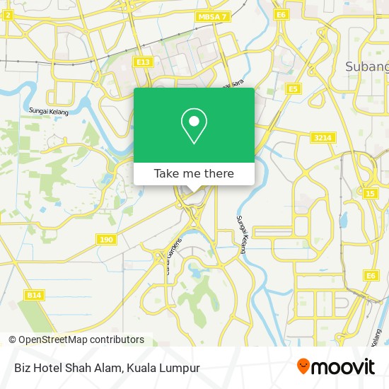 Biz Hotel Shah Alam map