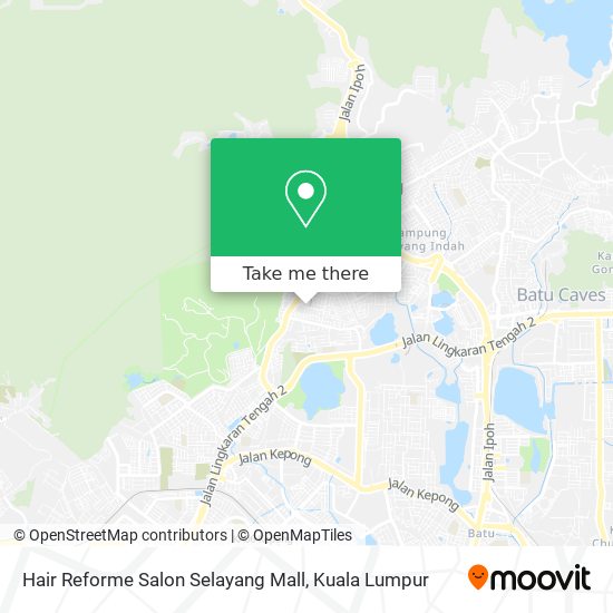 Peta Hair Reforme Salon Selayang Mall