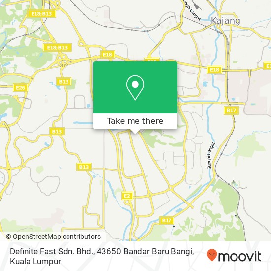 Definite Fast Sdn. Bhd., 43650 Bandar Baru Bangi map