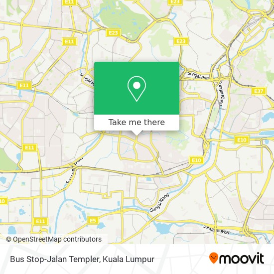 Bus Stop-Jalan Templer map