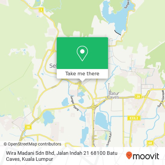 Wira Madani Sdn Bhd, Jalan Indah 21 68100 Batu Caves map
