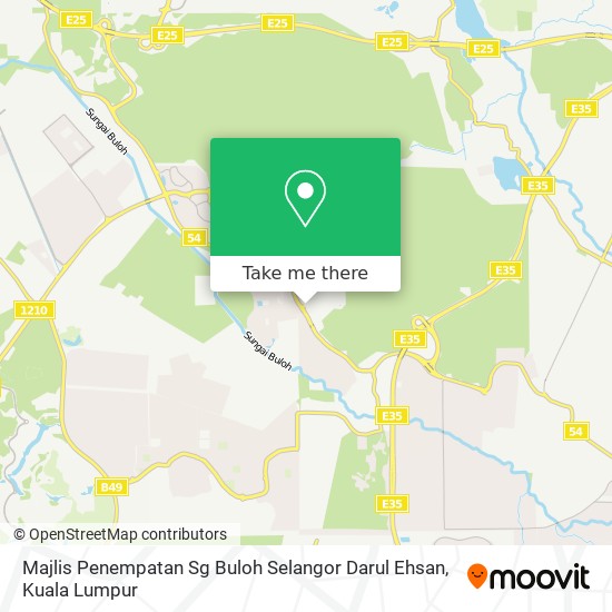 Majlis Penempatan Sg Buloh Selangor Darul Ehsan map