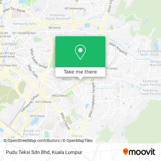 Pudu Teksi Sdn Bhd map