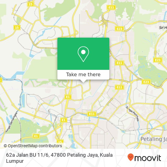 62a Jalan BU 11 / 6, 47800 Petaling Jaya map