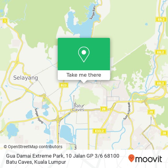 Gua Damai Extreme Park, 10 Jalan GP 3 / 6 68100 Batu Caves map