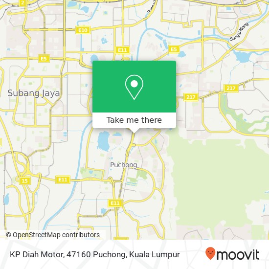 KP Diah Motor, 47160 Puchong map