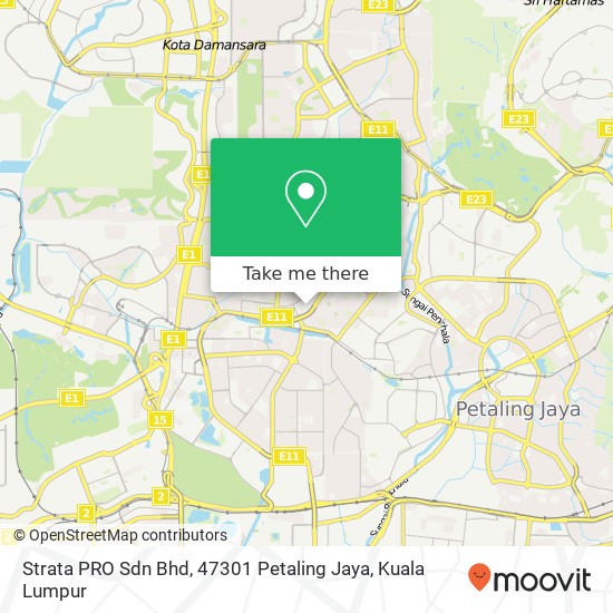 Strata PRO Sdn Bhd, 47301 Petaling Jaya map