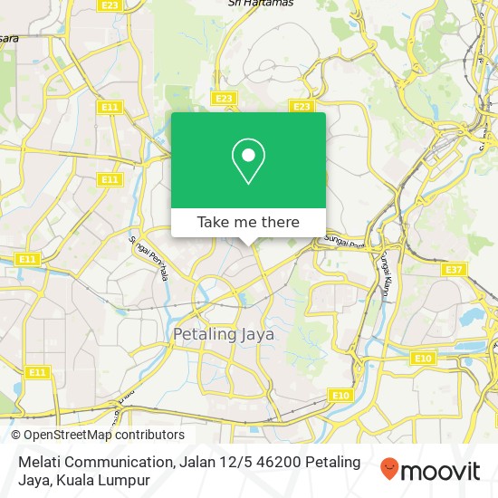 Melati Communication, Jalan 12 / 5 46200 Petaling Jaya map