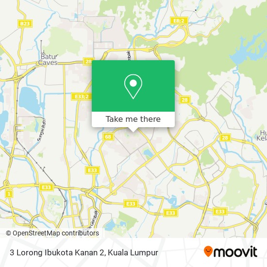 Peta 3 Lorong Ibukota Kanan 2