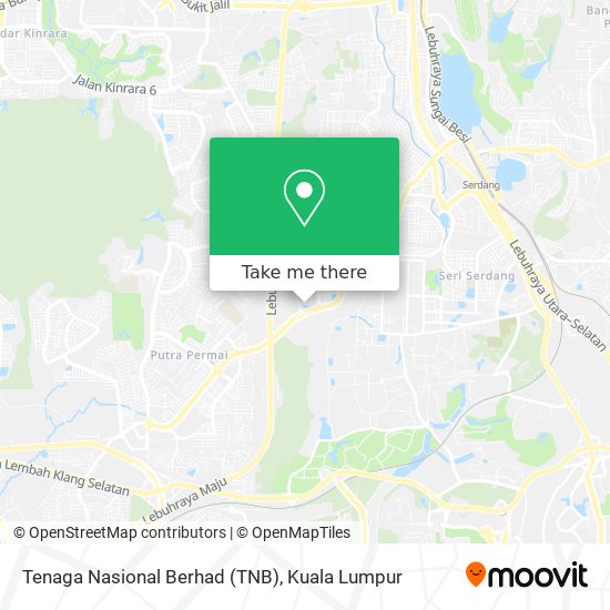 Tenaga Nasional Berhad (TNB) map