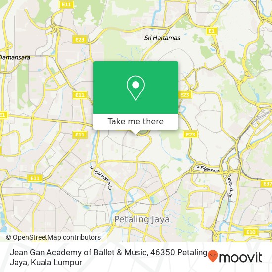 Jean Gan Academy of Ballet & Music, 46350 Petaling Jaya map