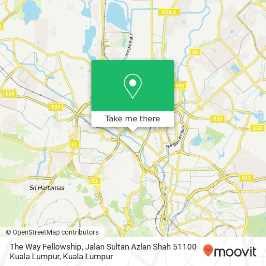 The Way Fellowship, Jalan Sultan Azlan Shah 51100 Kuala Lumpur map