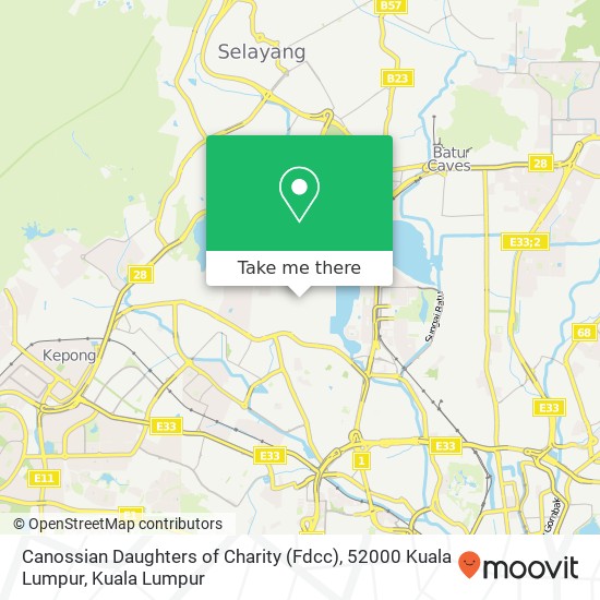 Canossian Daughters of Charity (Fdcc), 52000 Kuala Lumpur map