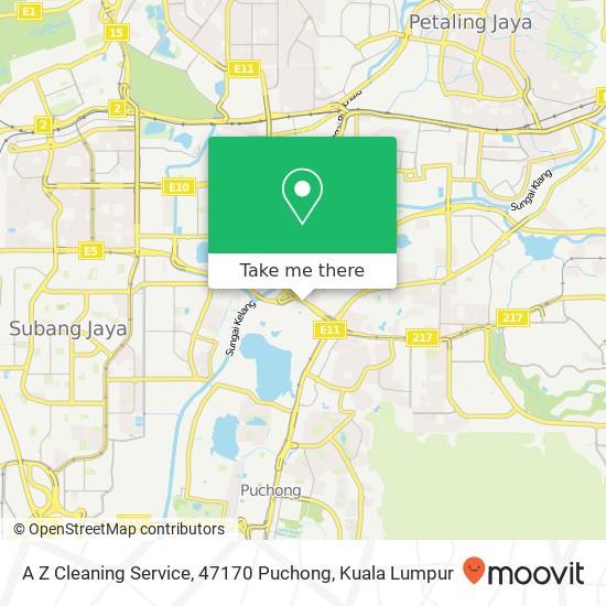 A Z Cleaning Service, 47170 Puchong map