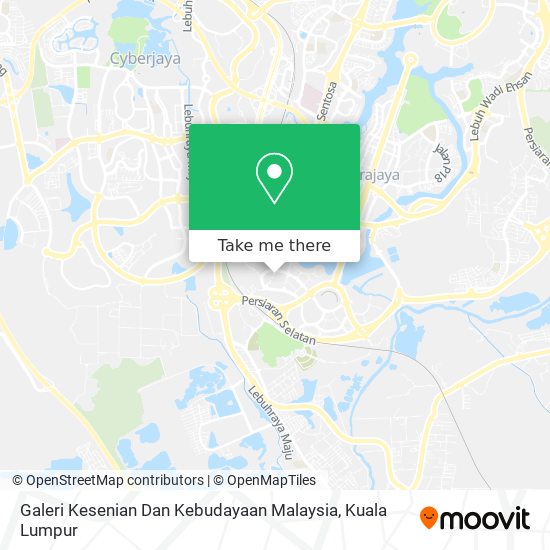 Galeri Kesenian Dan Kebudayaan Malaysia map