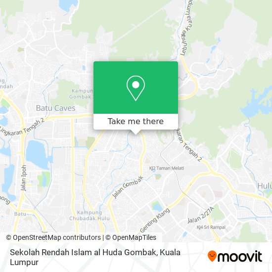 Sekolah Rendah Islam al Huda Gombak map