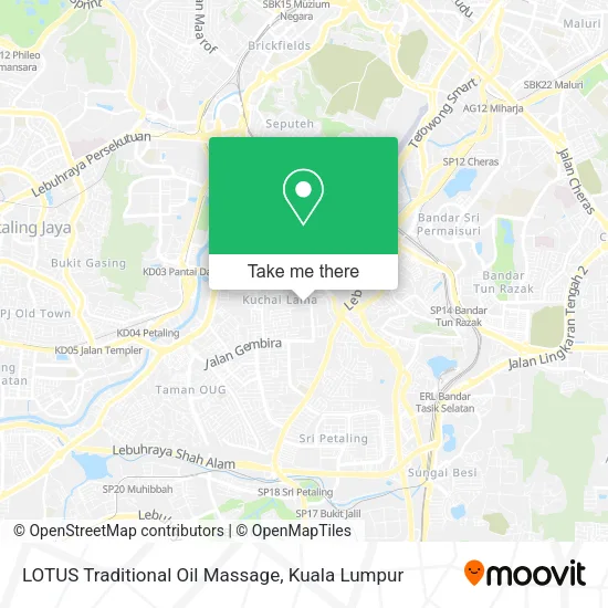 LOTUS Traditional Oil Massage map