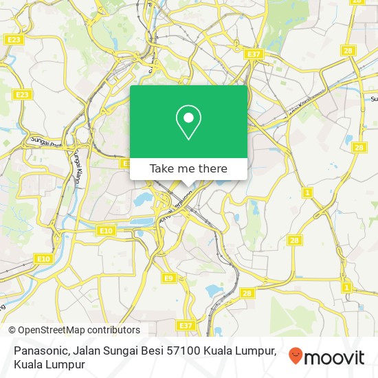 Panasonic, Jalan Sungai Besi 57100 Kuala Lumpur map