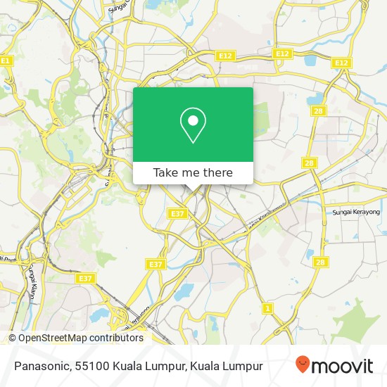 Panasonic, 55100 Kuala Lumpur map