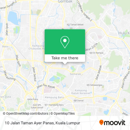 10 Jalan Taman Ayer Panas map