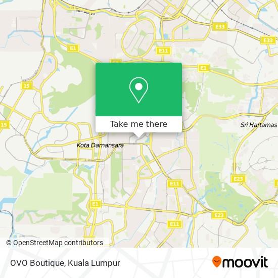 OVO Boutique map