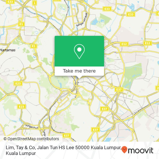 Lim, Tay & Co, Jalan Tun HS Lee 50000 Kuala Lumpur map