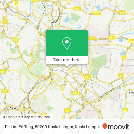 Peta Dr. Lim Ee Tang, 50200 Kuala Lumpur
