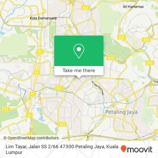 Lim Tayar, Jalan SS 2 / 66 47300 Petaling Jaya map