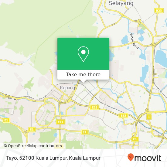 Tayo, 52100 Kuala Lumpur map