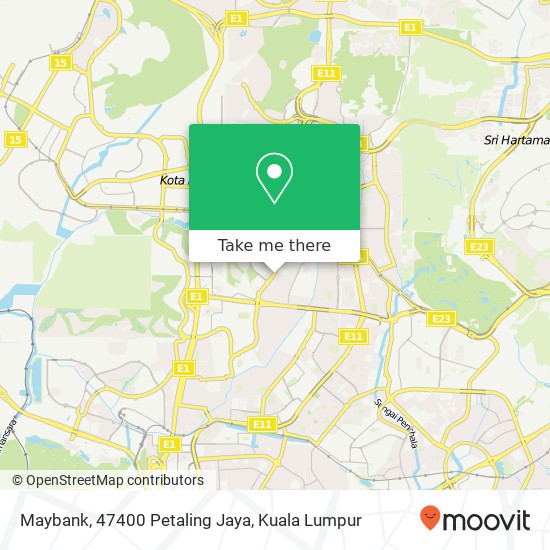 Maybank, 47400 Petaling Jaya map