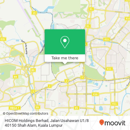 HICOM Holdings Berhad, Jalan Usahawan U1 / 8 40150 Shah Alam map