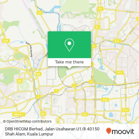 DRB HICOM Berhad, Jalan Usahawan U1 / 8 40150 Shah Alam map