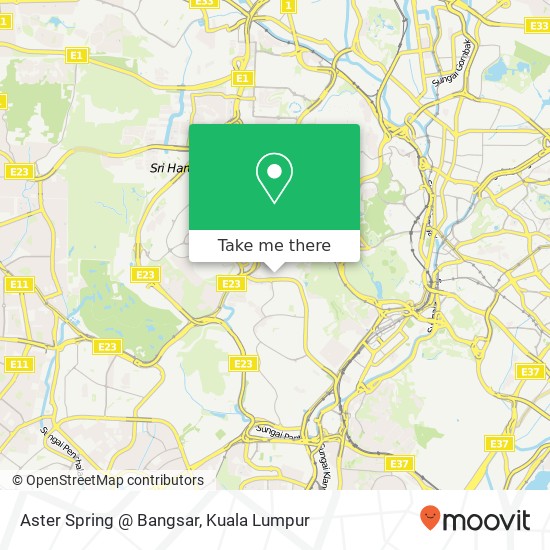 Peta Aster Spring @ Bangsar